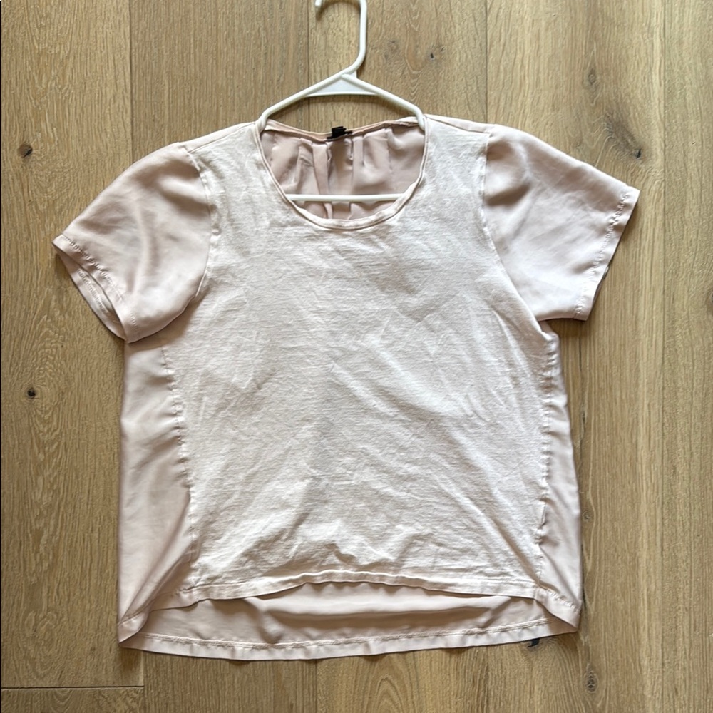 J. Crew Light Pink Short Sleeve Top